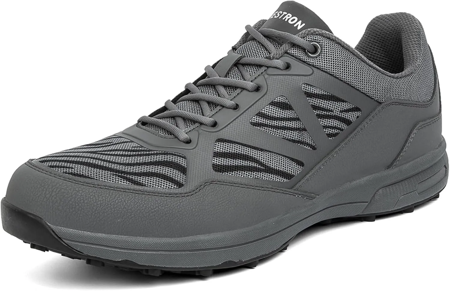 JiuQing Men Golf Shoes Breathable Spikeless Professional Golfing Trainers Outdoor Anti Slip
