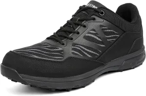 JiuQing Men Golf Shoes Breathable Spikeless Professional Golfing Trainers Outdoor Anti Slip