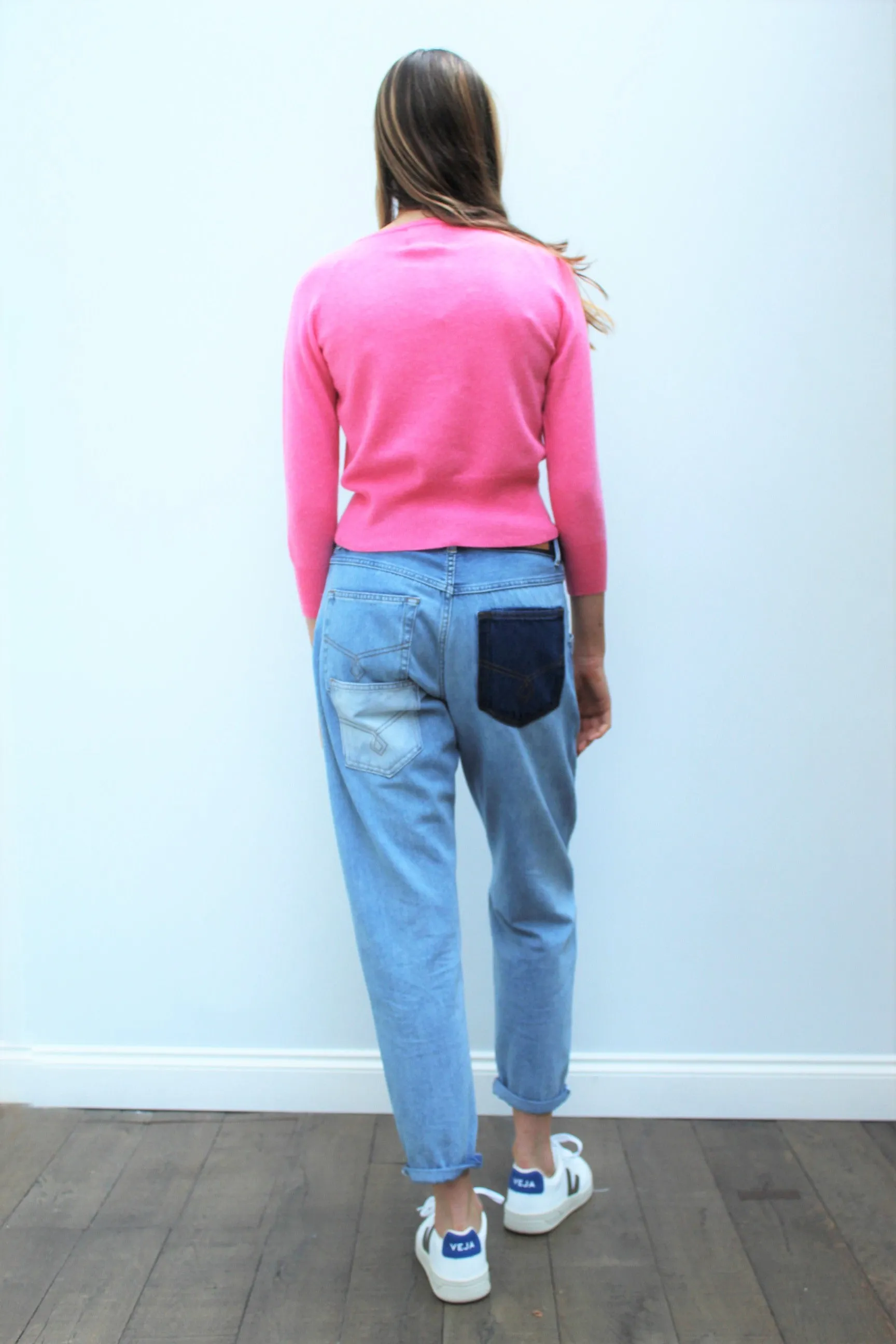 JU Shrunken Cardigan in Candy