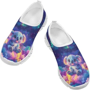 Kids Cute Shoes Colorful Clouds Slip On Shoes for Girls Size 11-2.5