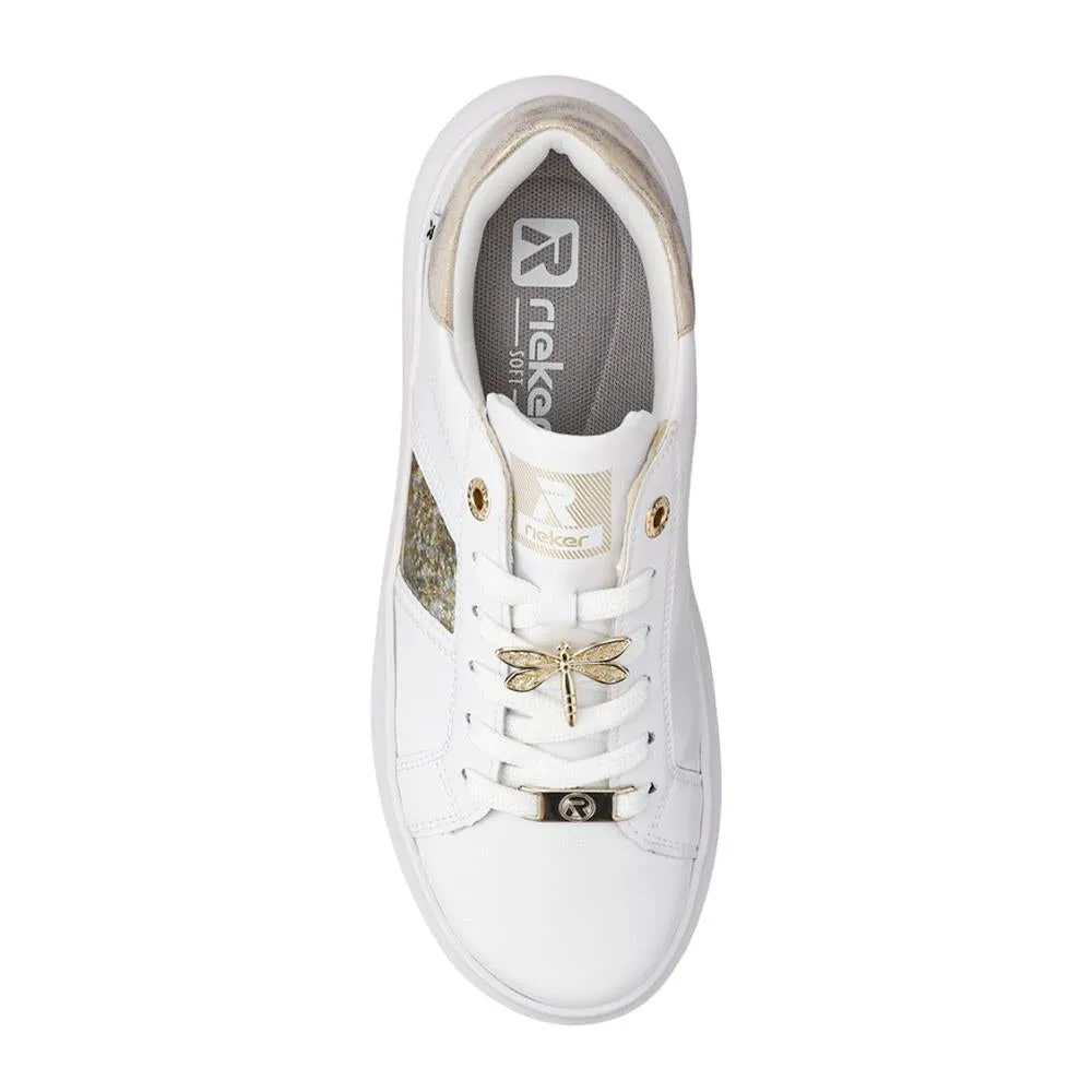 Leather Two-Tone Trainers - RKR41520 / 326 836