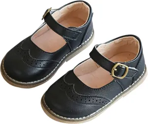Little Girls Dress Shoes Mary Jane Ballet Flats Flower Toddler Girl Dress Shoes School Party Wedding Shoes
