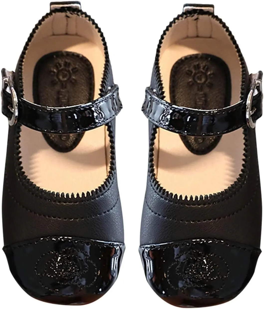 Little Toddler Girls Dress Shoes Ballerina Ballet Flats Kids Mary Janes for Wedding Church Easter Party School Princess Shoes