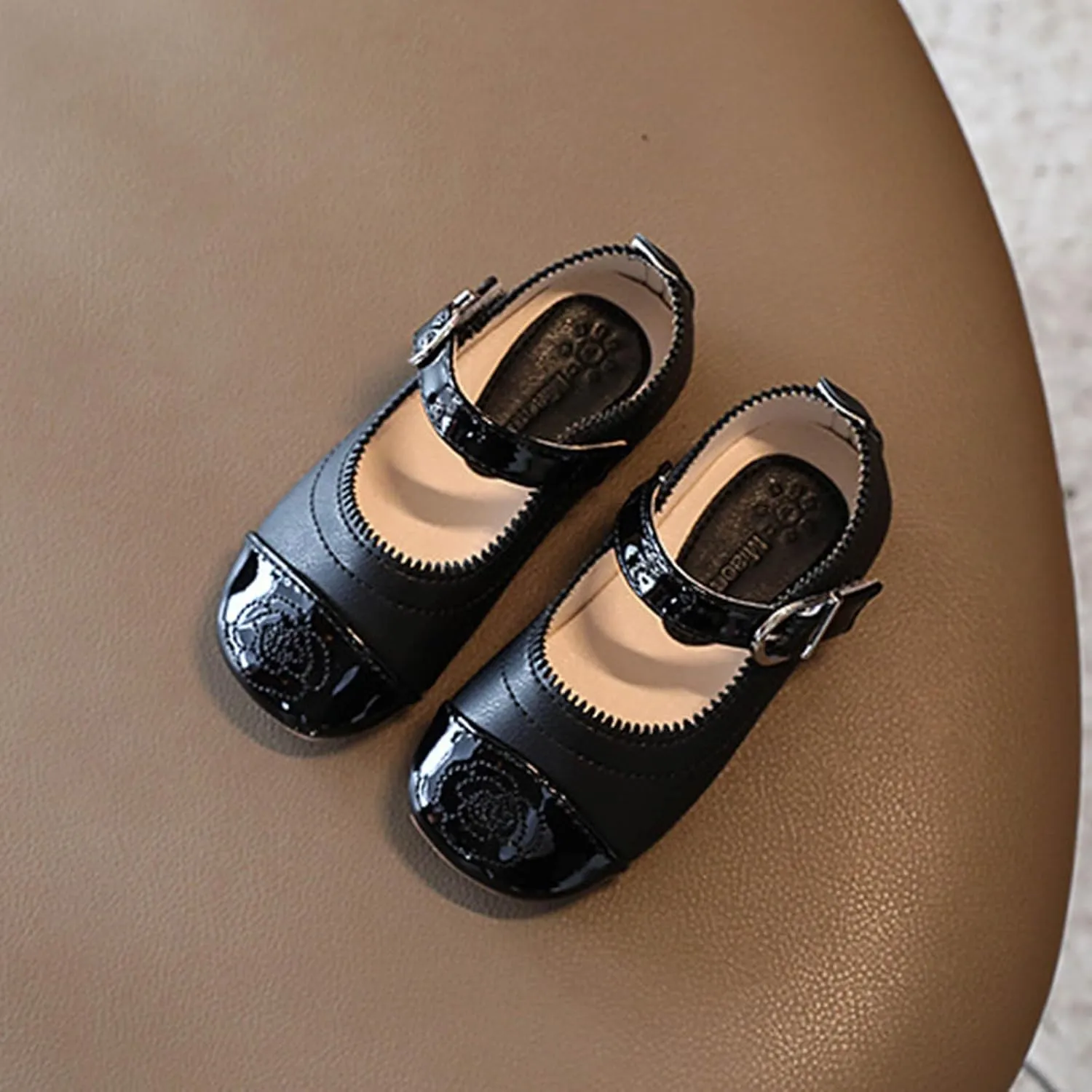 Little Toddler Girls Dress Shoes Ballerina Ballet Flats Kids Mary Janes for Wedding Church Easter Party School Princess Shoes