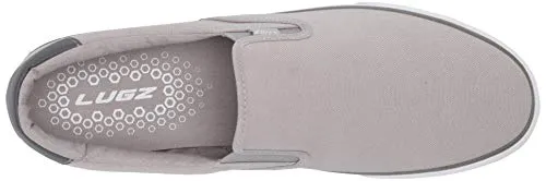 Lugz Men's Clipper Classic Slip-on Fashion Sneaker, Alloy/Charcoal/White, 9.5
