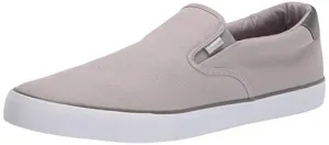 Lugz Men's Clipper Classic Slip-on Fashion Sneaker, Alloy/Charcoal/White, 9.5