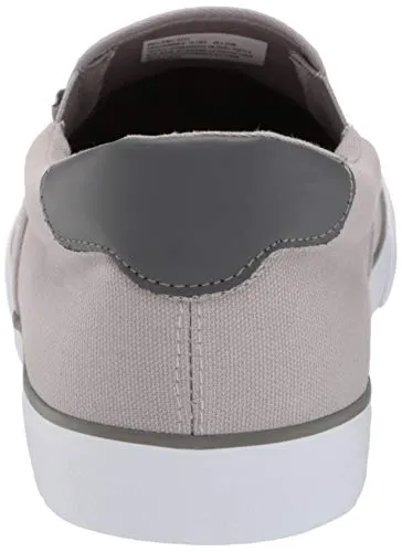 Lugz Men's Clipper Classic Slip-on Fashion Sneaker, Alloy/Charcoal/White, 9.5