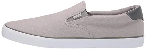 Lugz Men's Clipper Classic Slip-on Fashion Sneaker, Alloy/Charcoal/White, 9.5