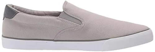 Lugz Men's Clipper Classic Slip-on Fashion Sneaker, Alloy/Charcoal/White, 9.5
