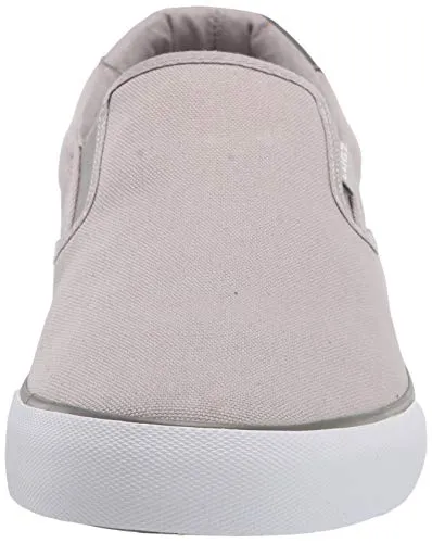 Lugz Men's Clipper Classic Slip-on Fashion Sneaker, Alloy/Charcoal/White, 9.5