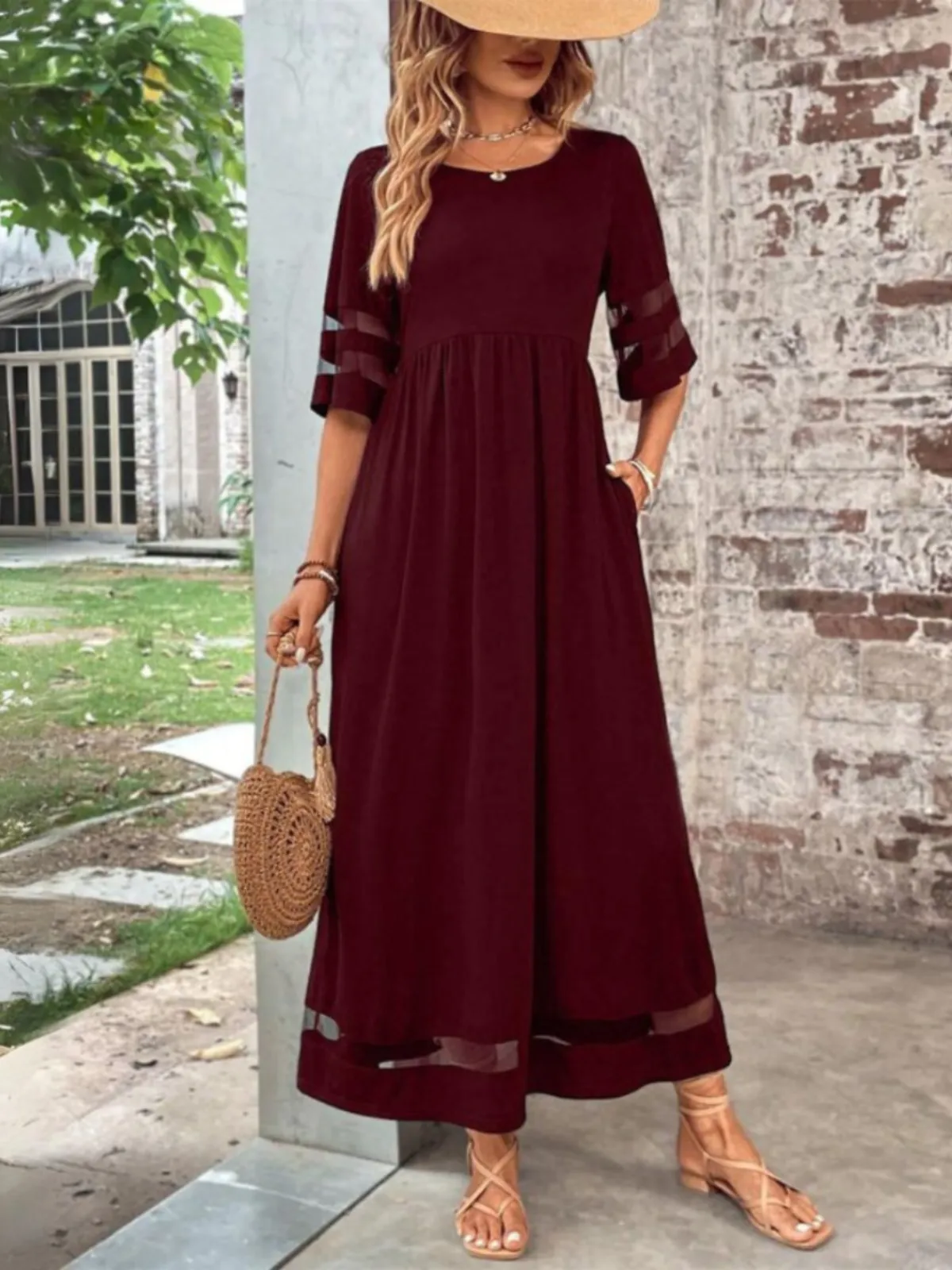 Lyra | Sheer Midi Dress