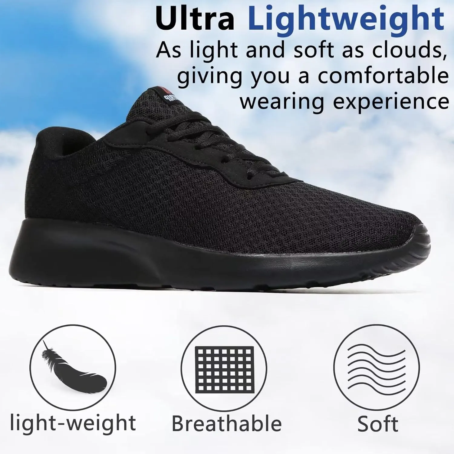 MAIITRIP Mens Walking Shoes,Ultra Lightweight Breathable Tennis Running Shoes Mesh Non-Slip Casual Comfortable Fashion Sneakers Work Gym Workout Athletic Sport Cuhioning Trainers