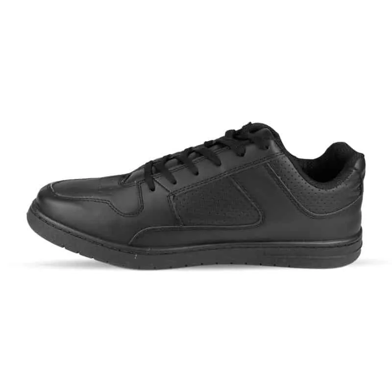 Men's Black Lace Up Casual Trainer