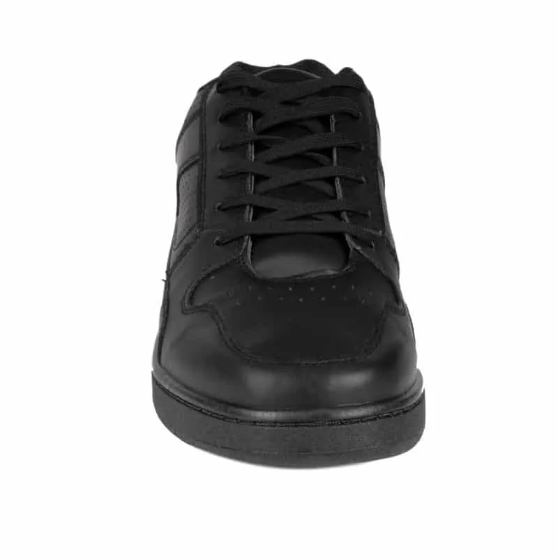 Men's Black Lace Up Casual Trainer