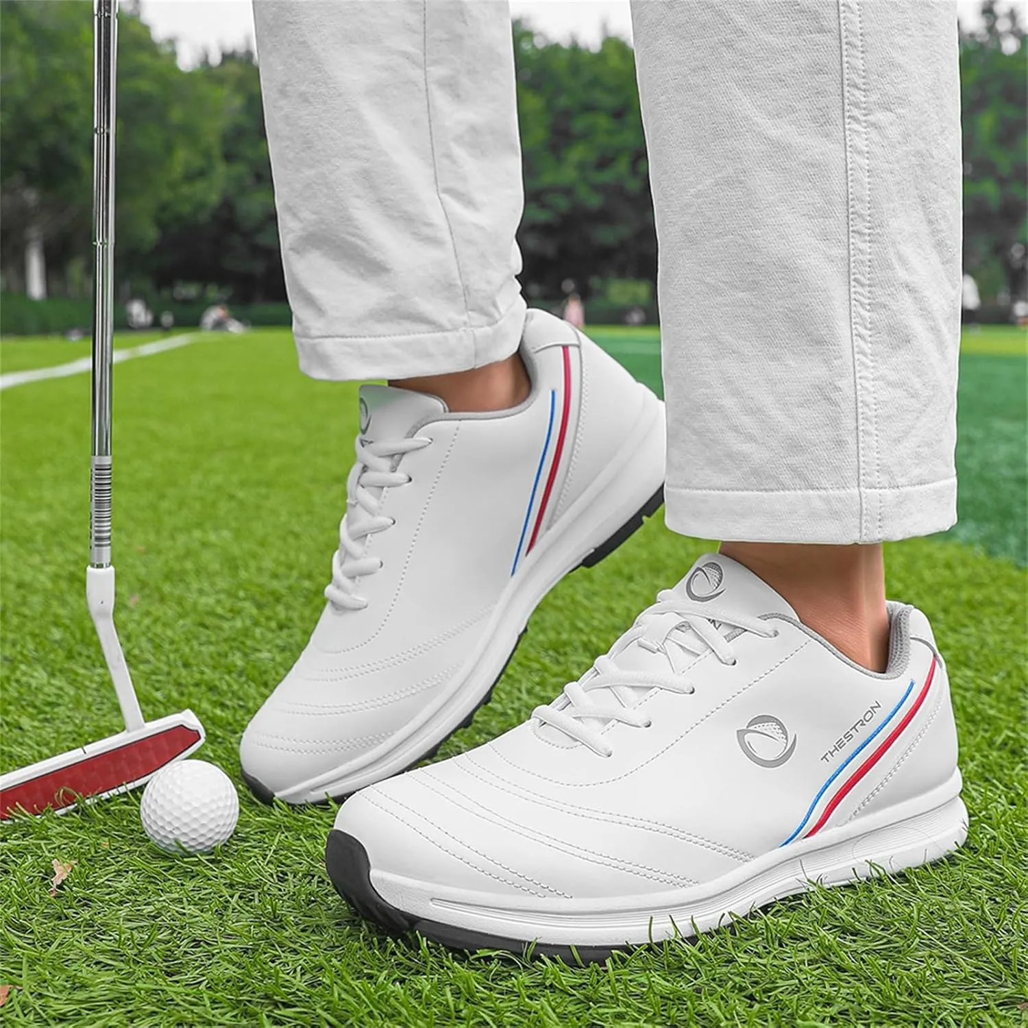 Men's Golf Shoes Professional Casual Workout Trainers Shoes Spikeless Golfers Training Sneakers