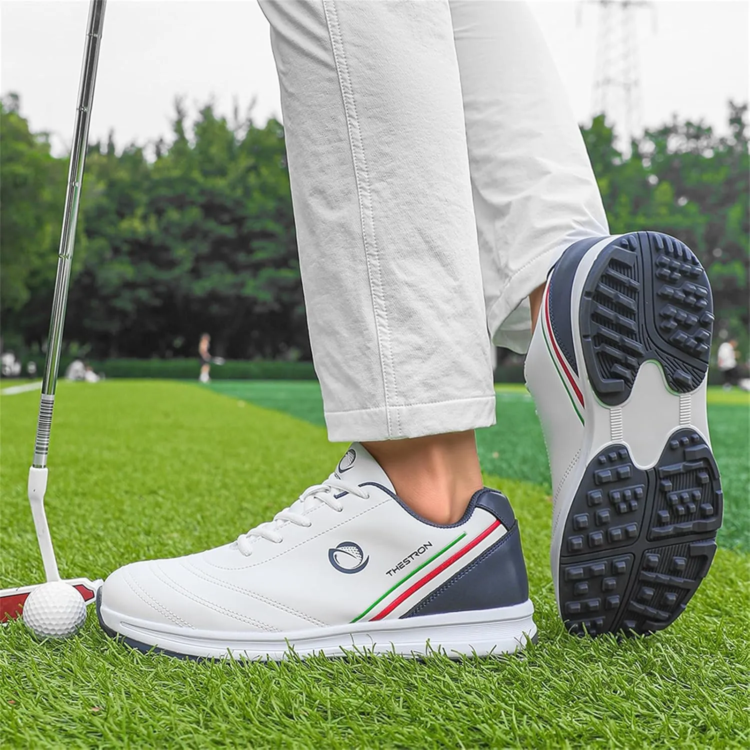 Men's Golf Shoes Professional Casual Workout Trainers Shoes Spikeless Golfers Training Sneakers
