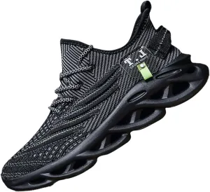 Mens Running Walking Tennis Road Shoes Sports Athletic Casual Fashion Gym Hiking Shoes for Men Sneakers Work Breathable Comfortable Lightweight Black Size 12