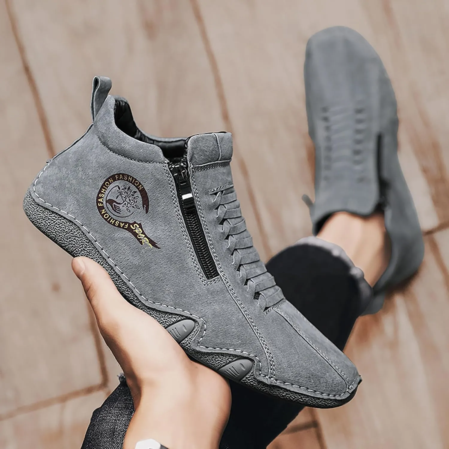 Mens Shoes Golf Walking Versatile Office Solid Color Lightweight Driving Men's Sneaker