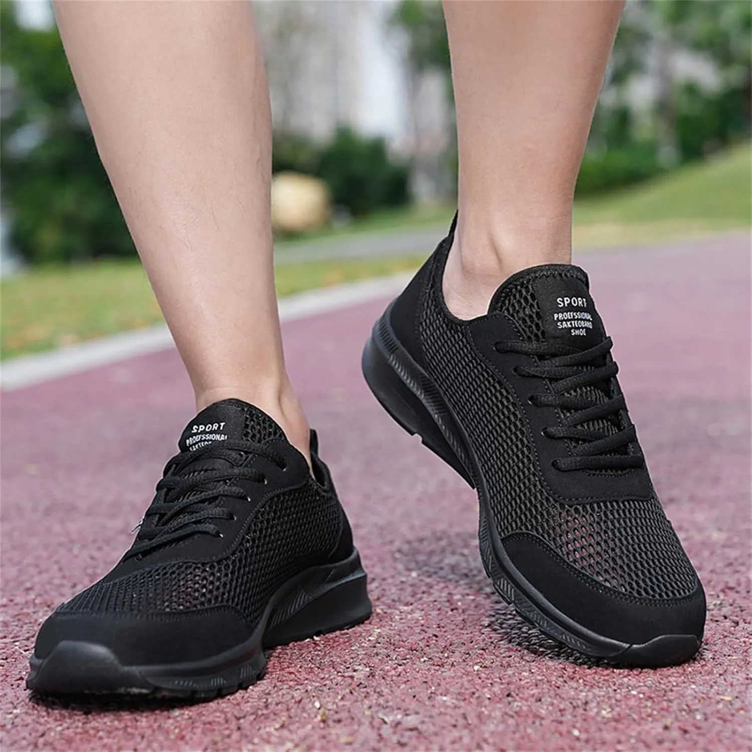 Men's Slip on Walking Shoes Tennis Running Sneakers Lightweight Breathable Casual Soft Sole Comfort Work Gym Trainers