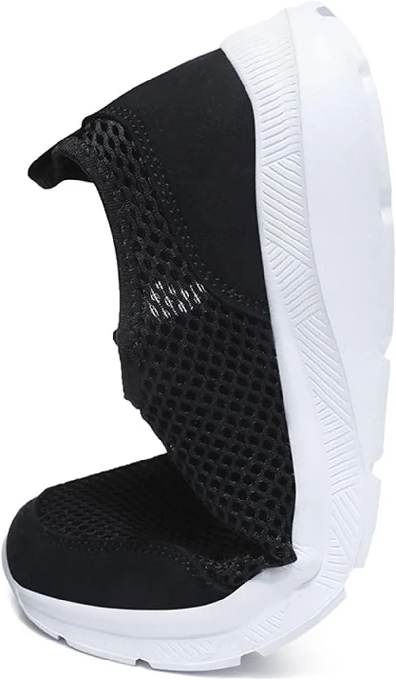 Men's Slip on Walking Shoes Tennis Running Sneakers Lightweight Breathable Casual Soft Sole Comfort Work Gym Trainers