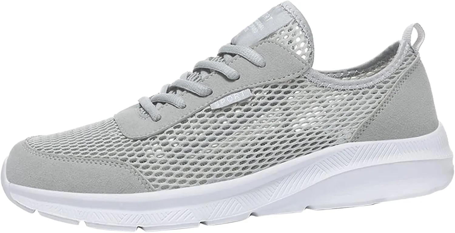 Men's Slip on Walking Shoes Tennis Running Sneakers Lightweight Breathable Casual Soft Sole Comfort Work Gym Trainers