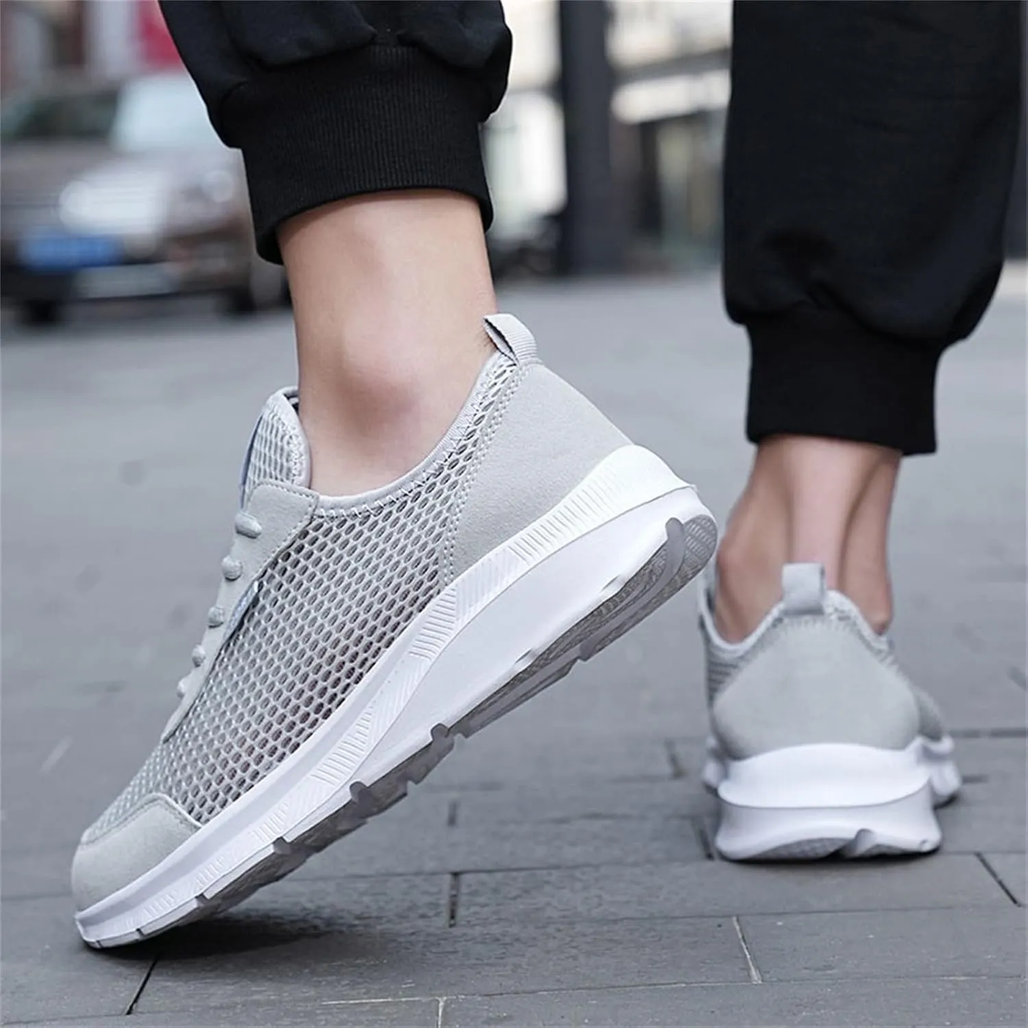 Men's Slip on Walking Shoes Tennis Running Sneakers Lightweight Breathable Casual Soft Sole Comfort Work Gym Trainers
