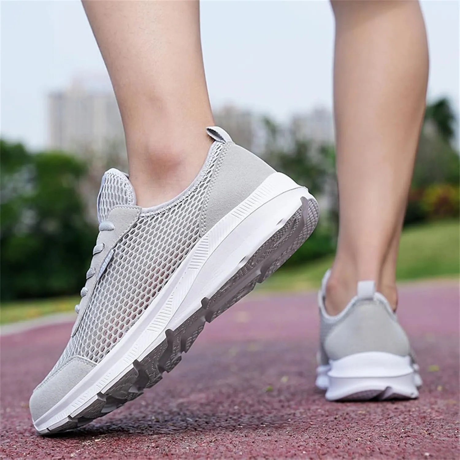 Men's Slip on Walking Shoes Tennis Running Sneakers Lightweight Breathable Casual Soft Sole Comfort Work Gym Trainers