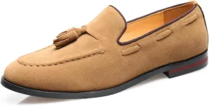 Mens Tassel Loafers Slip On Dress Shoes for Men Suede Business Casual Penny Loafers Prom Wedding Tuxedo Moccasins Comfort Shoes