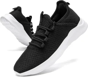Mens Tennis Gym Shoes Lightweight Breathable Running Workout Shoes Non-Slip Fashion for Walking Work Travel