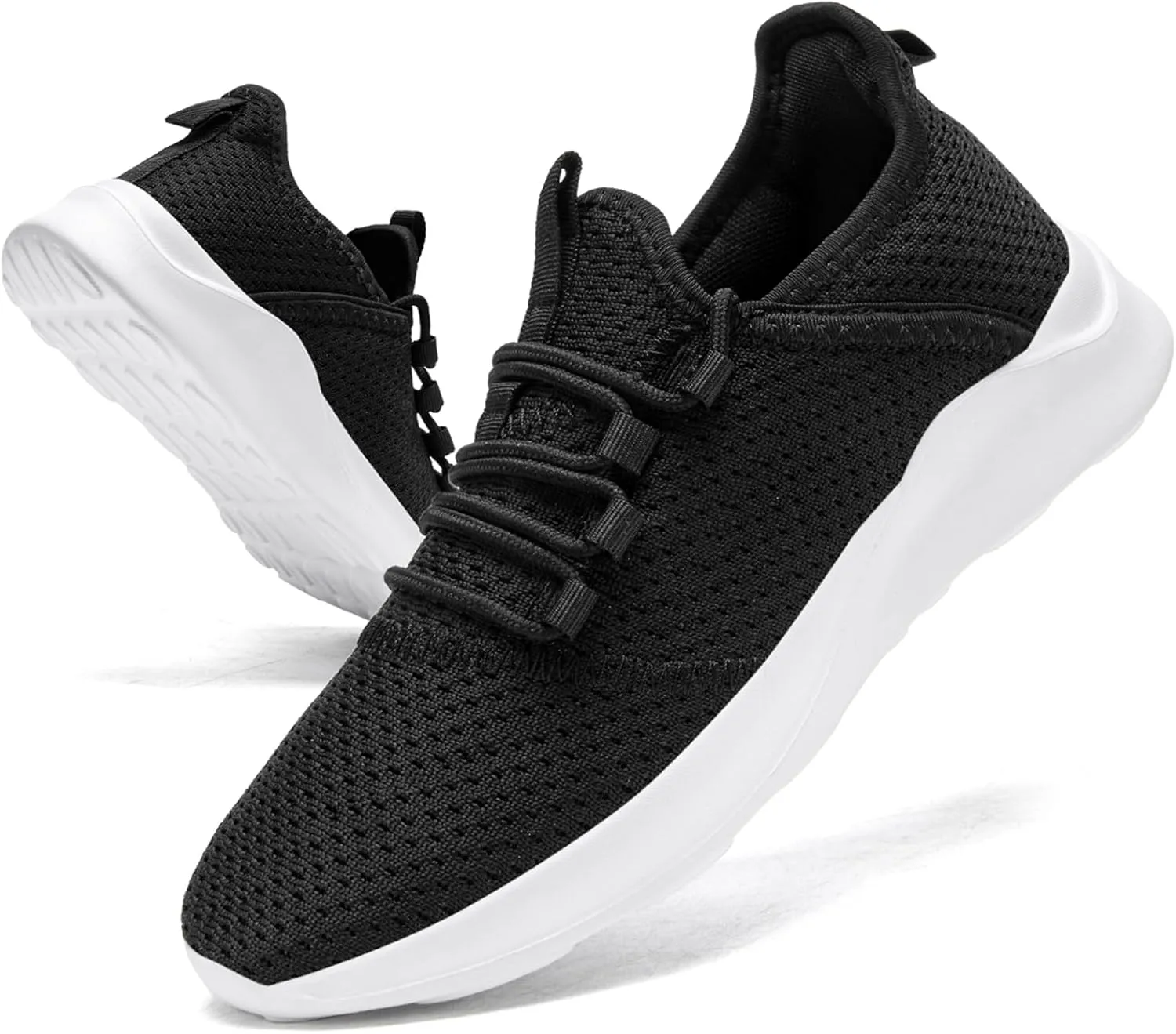 Mens Tennis Gym Shoes Lightweight Breathable Running Workout Shoes Non-Slip Fashion for Walking Work Travel