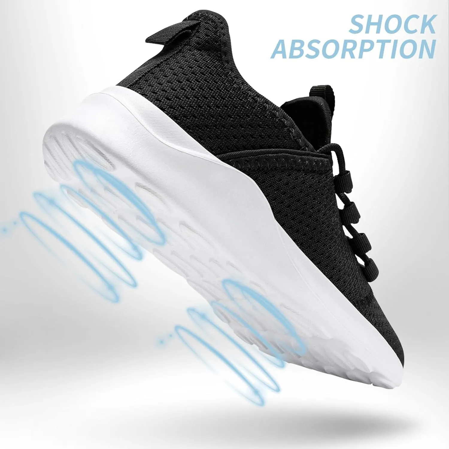 Mens Tennis Gym Shoes Lightweight Breathable Running Workout Shoes Non-Slip Fashion for Walking Work Travel