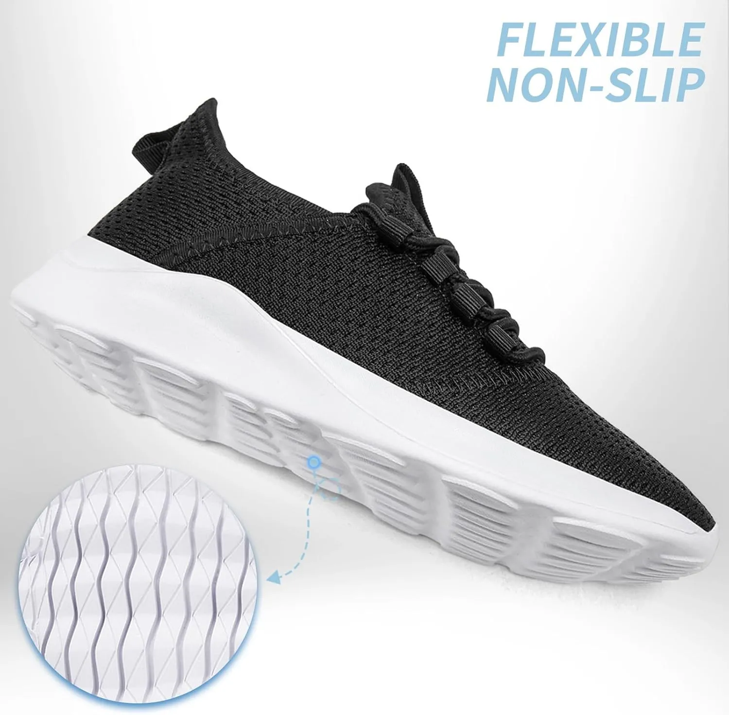 Mens Tennis Gym Shoes Lightweight Breathable Running Workout Shoes Non-Slip Fashion for Walking Work Travel