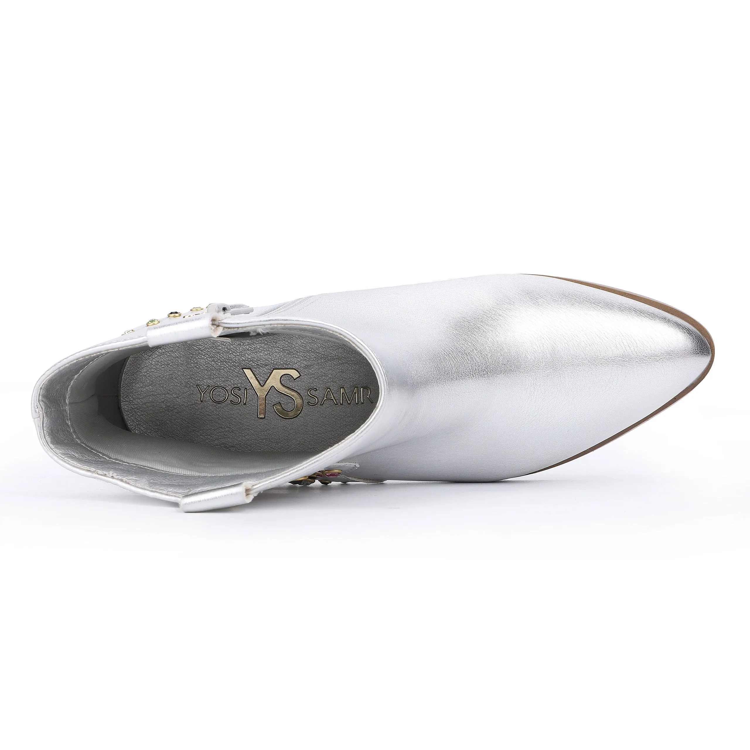 Miss Dallas Gem Western Boot in Silver - Kids from Yosi Samra