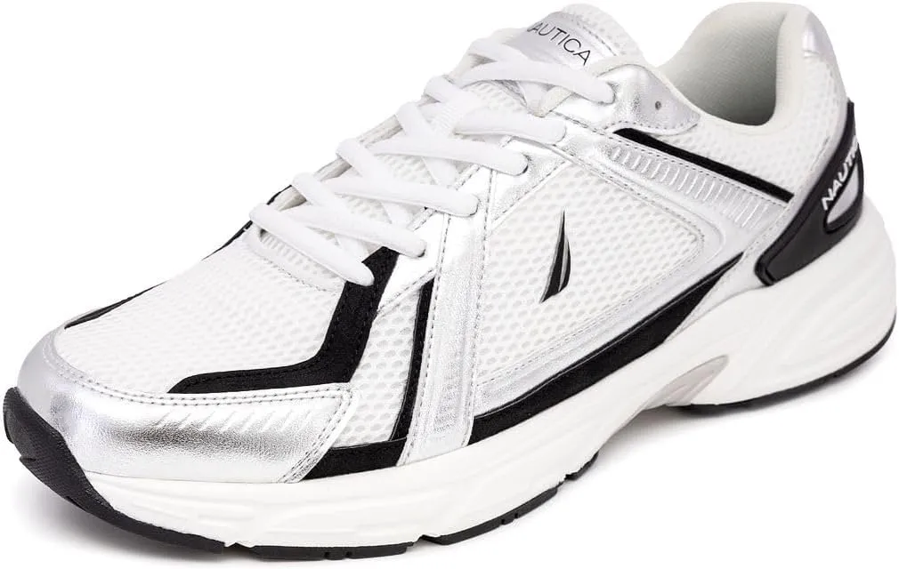 Nautica Mens Running Sneakers Sport Fashion Lace-Up Athletic Soft Shoes for Gym Tennis Men  Cushioned, Breathable, Lightweight & Comfortable