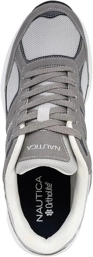 Nautica Mens Running Sneakers Sport Fashion Lace-Up Athletic Soft Shoes for Gym Tennis Men  Cushioned, Breathable, Lightweight & Comfortable