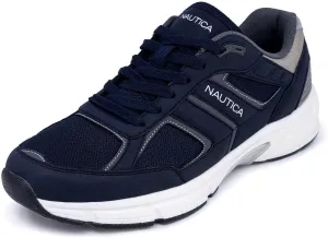 Nautica Mens Running Sneakers Sport Fashion Lace-Up Athletic Soft Shoes for Gym Tennis Men  Cushioned, Breathable, Lightweight & Comfortable