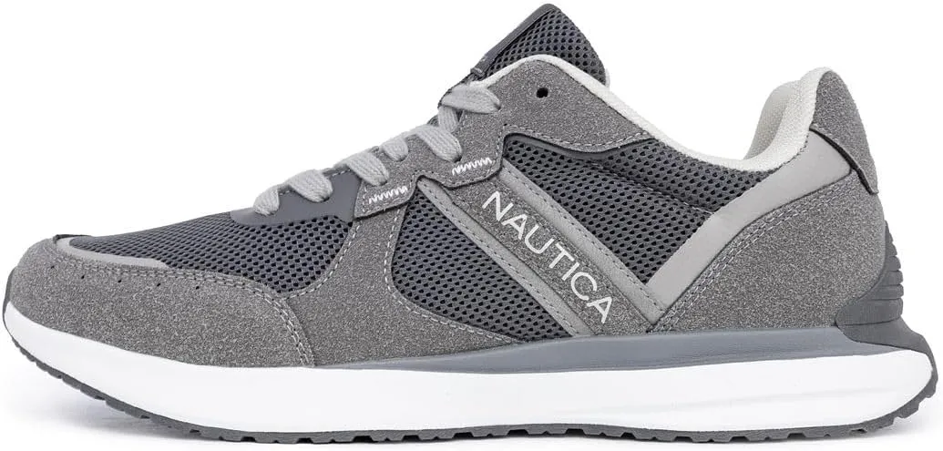 Nautica Mens Running Sneakers Sport Fashion Lace-Up Athletic Soft Shoes for Gym Tennis Men  Cushioned, Breathable, Lightweight & Comfortable