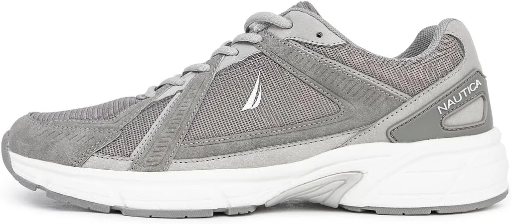Nautica Mens Running Sneakers Sport Fashion Lace-Up Athletic Soft Shoes for Gym Tennis Men  Cushioned, Breathable, Lightweight & Comfortable