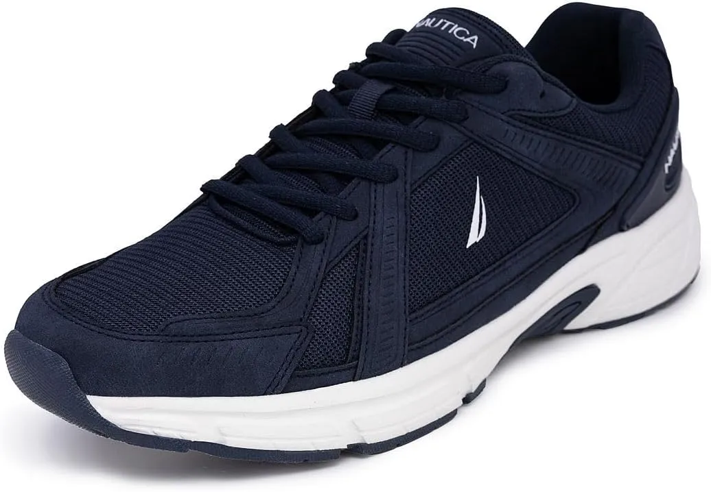 Nautica Mens Running Sneakers Sport Fashion Lace-Up Athletic Soft Shoes for Gym Tennis Men  Cushioned, Breathable, Lightweight & Comfortable