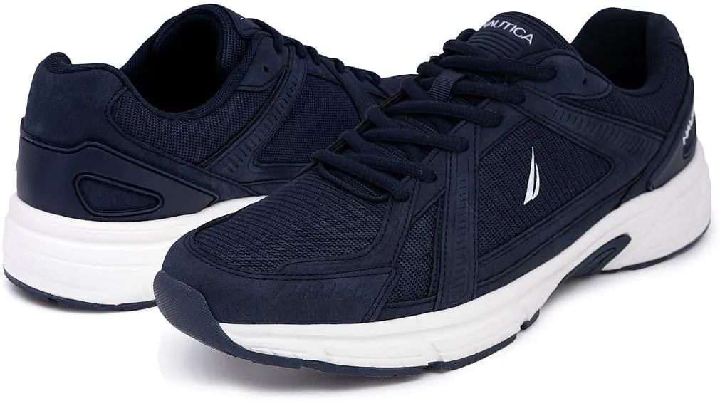 Nautica Mens Running Sneakers Sport Fashion Lace-Up Athletic Soft Shoes for Gym Tennis Men  Cushioned, Breathable, Lightweight & Comfortable