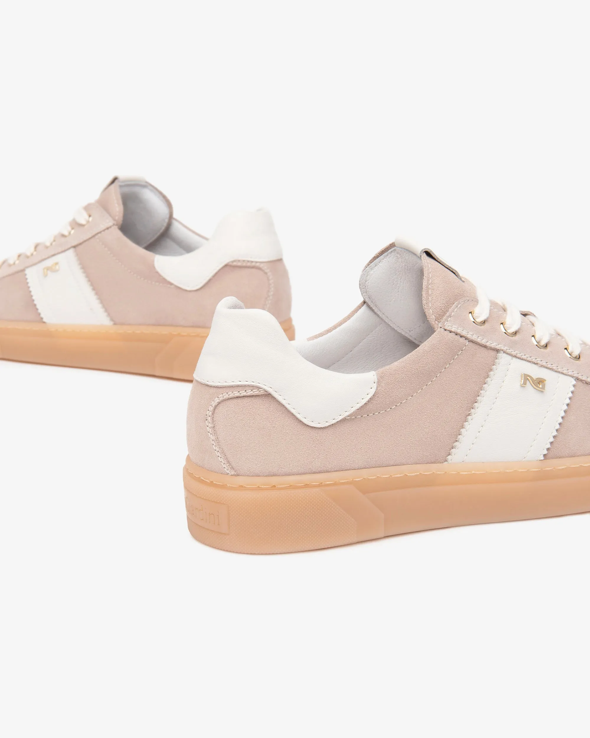 NeroGiardini Beige Suede Trainers