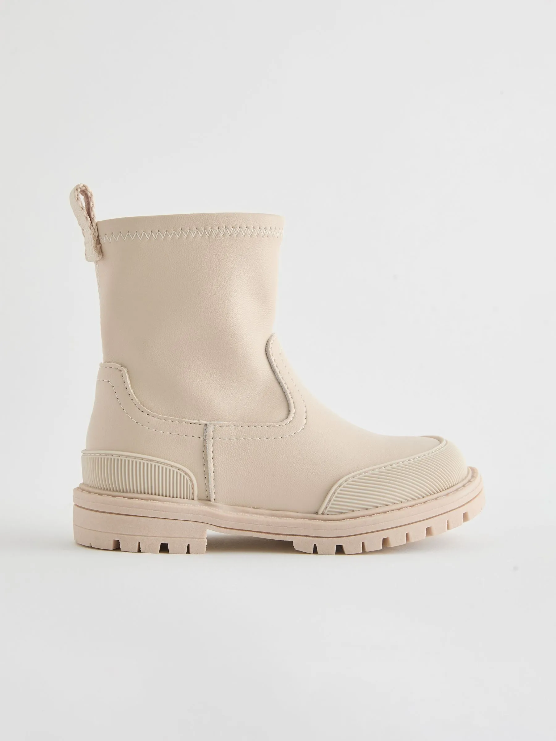 Neutral White Sock Boots