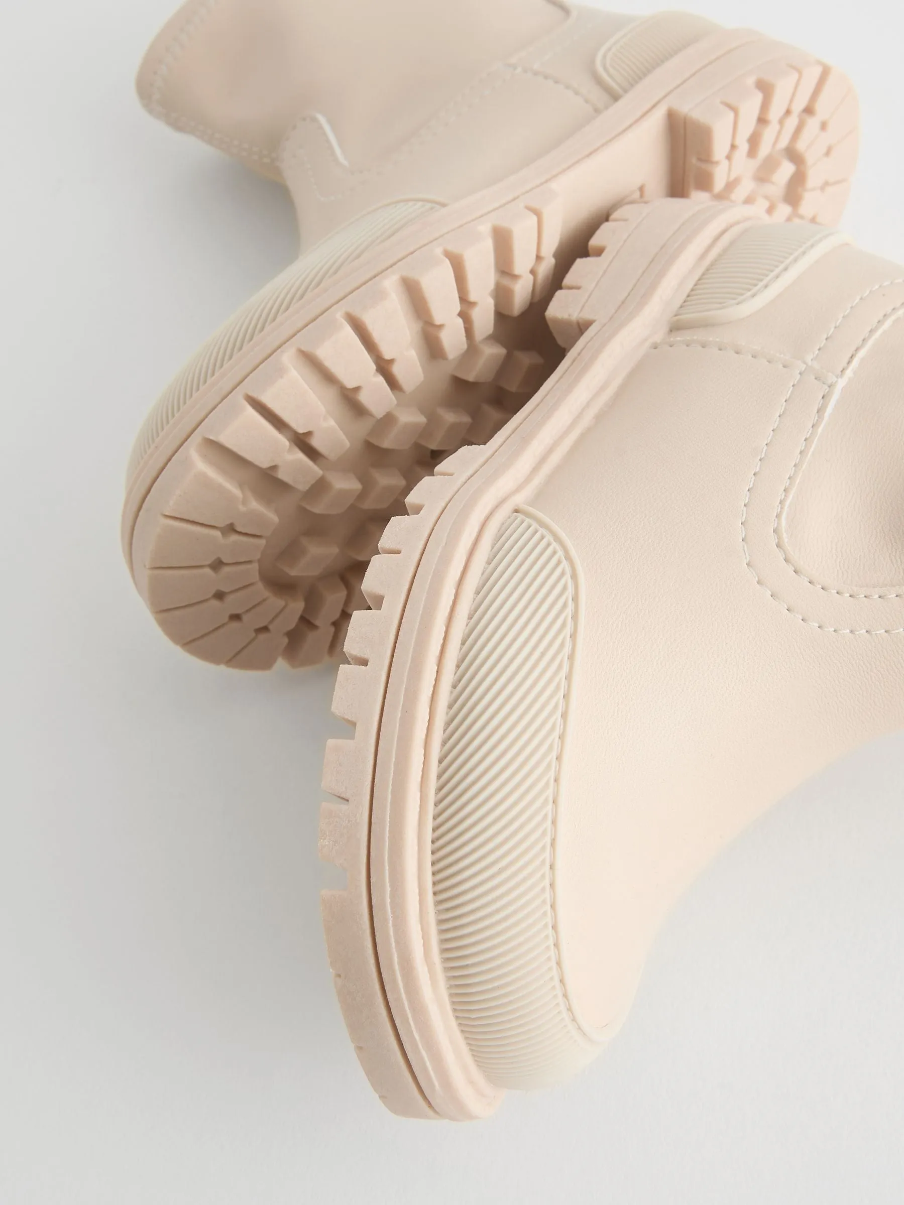 Neutral White Sock Boots