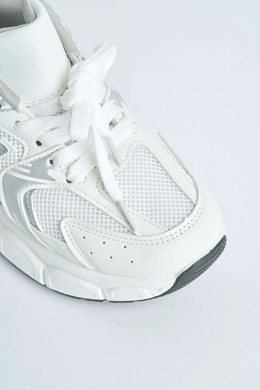 Nina Patterned Chunky Sole Trainers in White