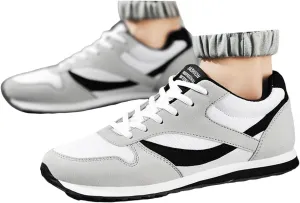 Non Slip Work Shoes for Men Walking Shoes Lightweight Breathable Slip On Running Shoes Workout Tennis Fashion Sneakers