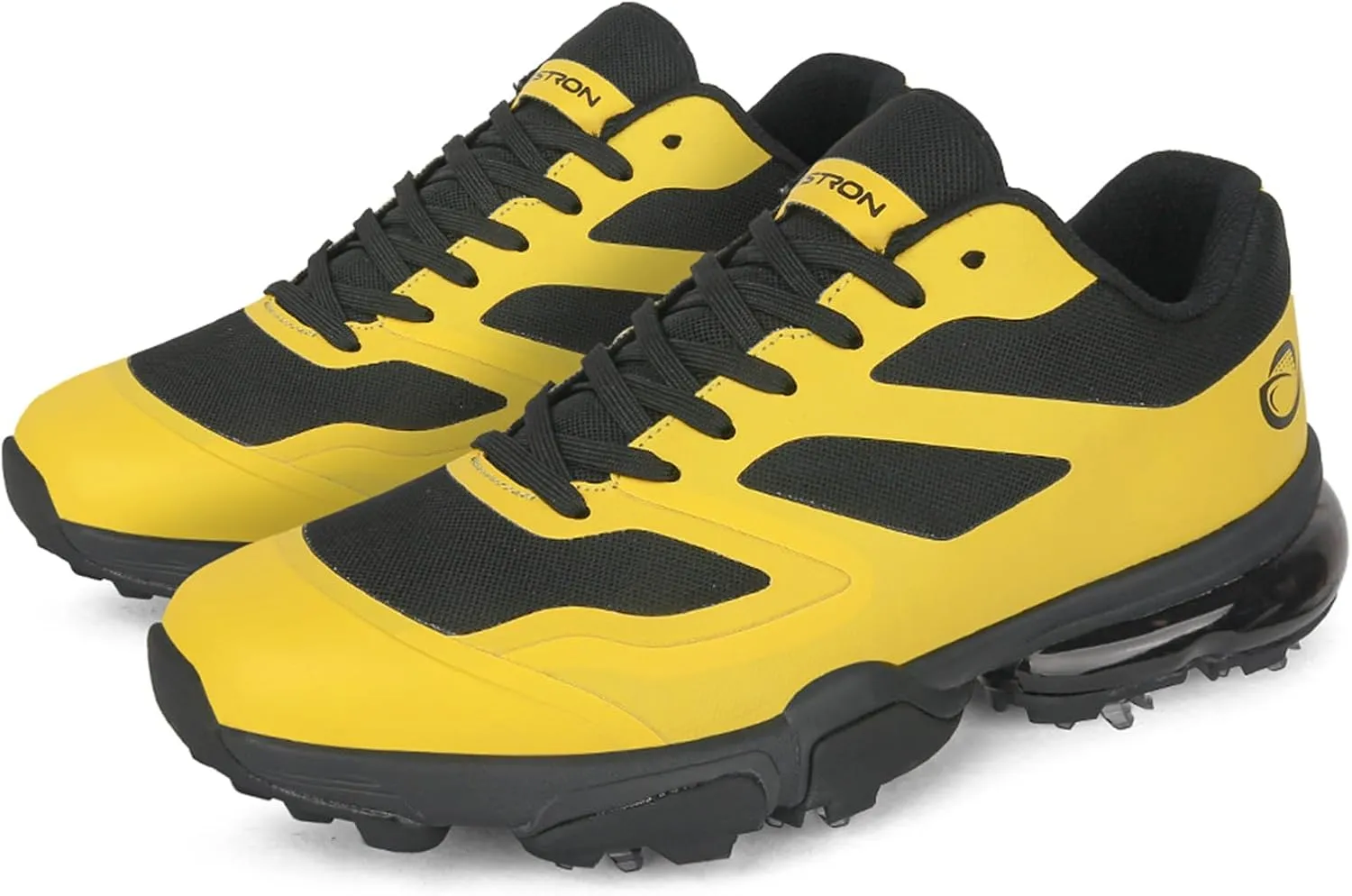 ONAIC Waterproof Golf Shoes Men Wide Spiked Golf Training Non-Slip Lace-Up Walking Footwears