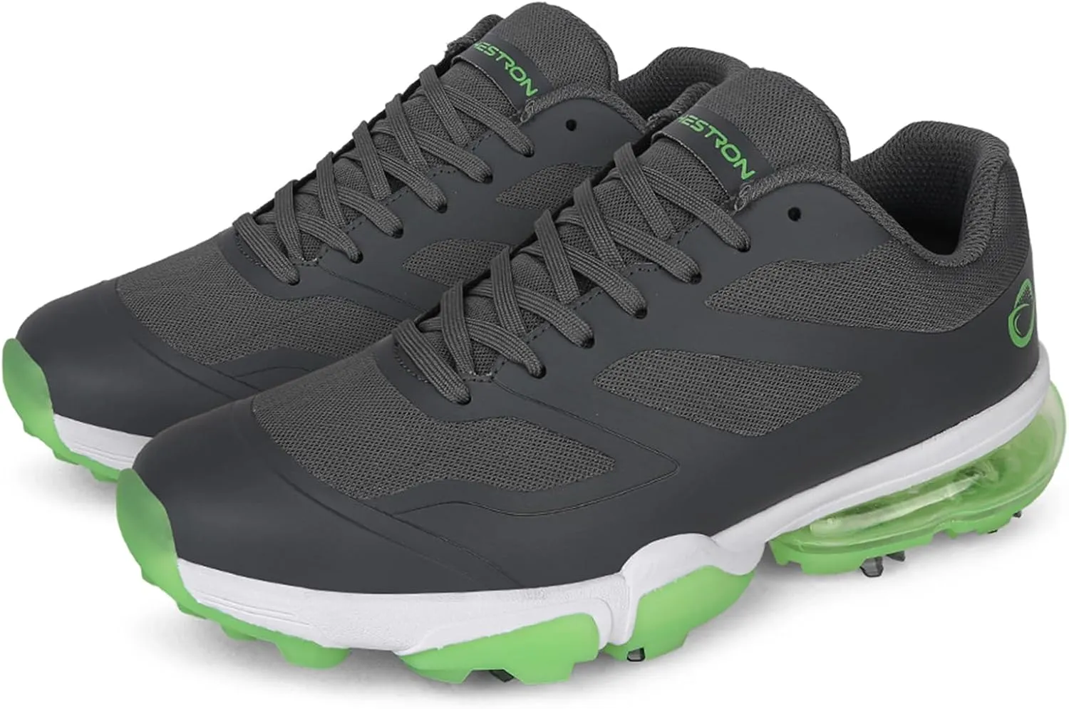 ONAIC Waterproof Golf Shoes Men Wide Spiked Golf Training Non-Slip Lace-Up Walking Footwears
