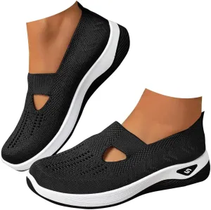 Orthopedic Shoes for Women - Lightweight, 2025 New, Woven Breathable, Soft Soled, Slip-On, Arch Support, Casual Walking Shoe Sneakers