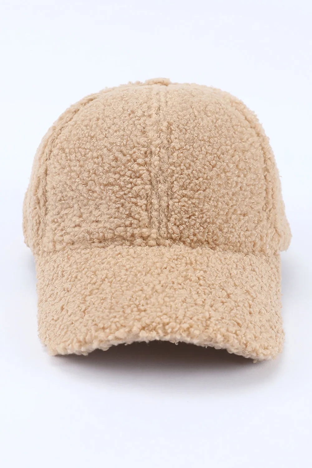 Parchment Sherpa Teddy Baseball Cap