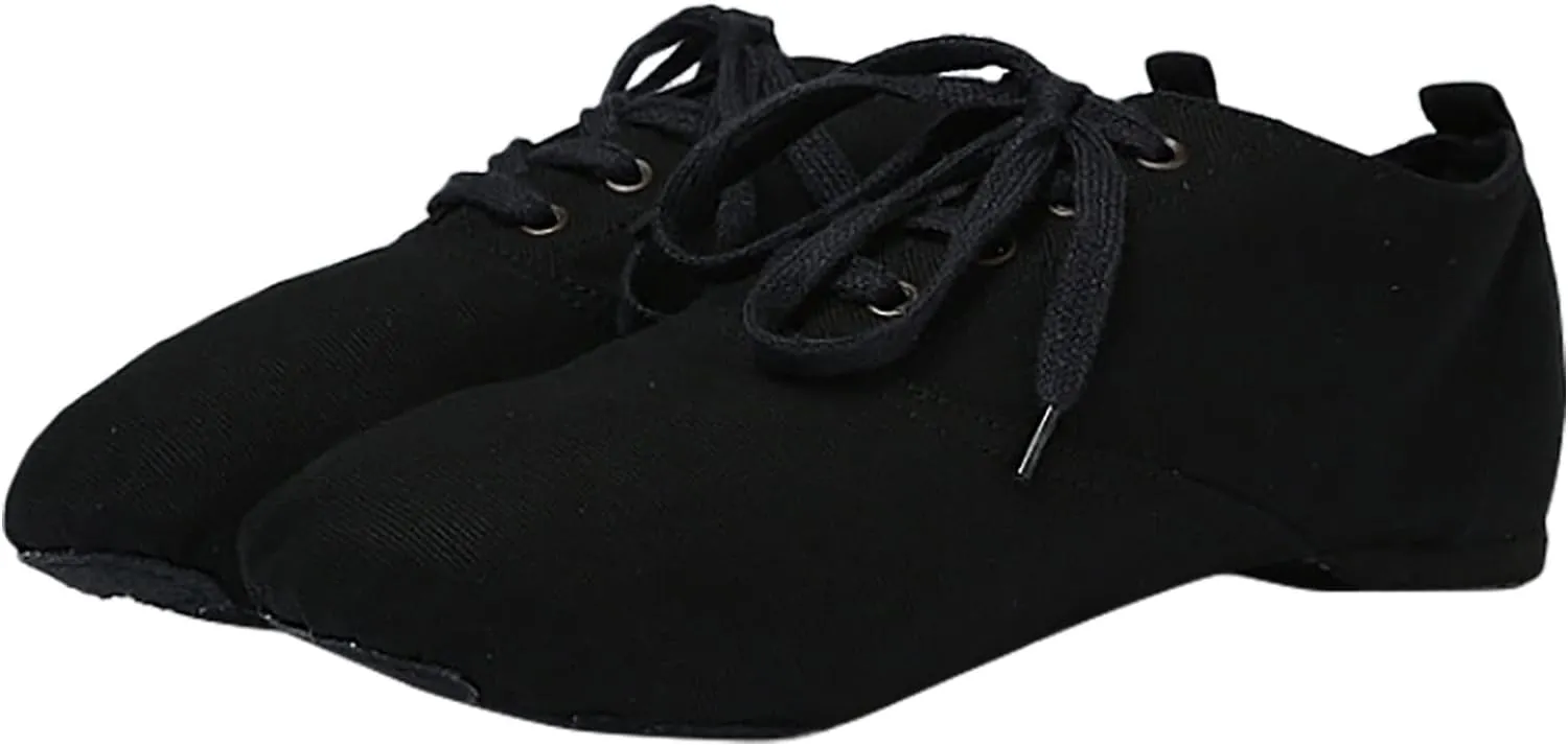 PU Leather Jazz Shoe Slip On Dance Shoes Soft Soled Ballet Training for Girls Boys (Toddler/Little Kid/Big Kid)